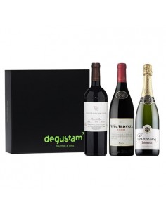Estuche con vinos Rioja Ribera del Duero y Cava