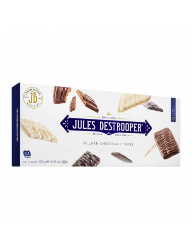 Kekse von drei belgischen Schokoladen