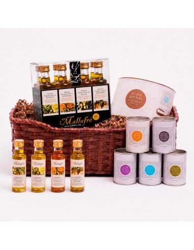 Geschenk mit Olivenöl und Gourmet Salt